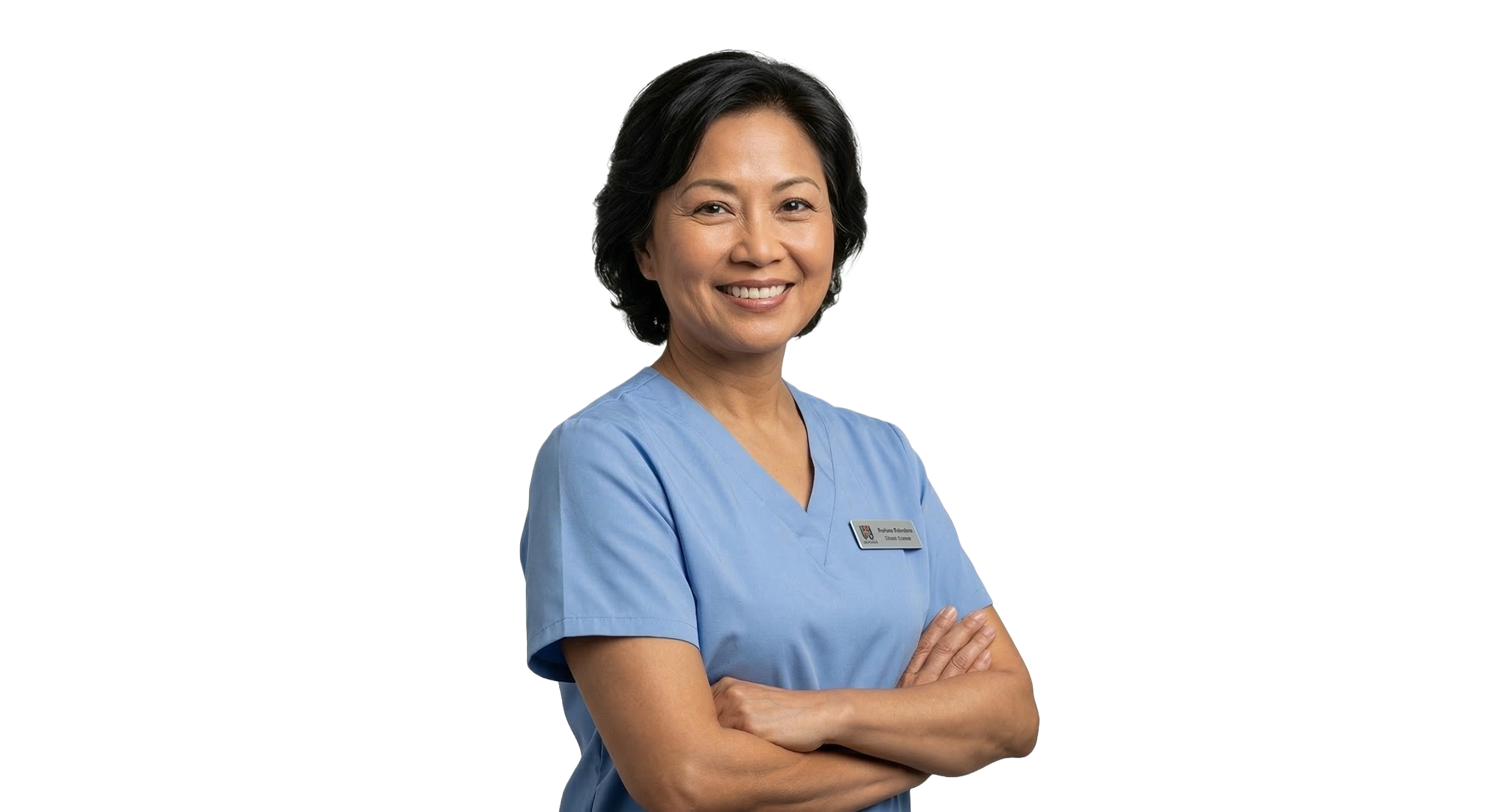 Compassionate caregiver with senior